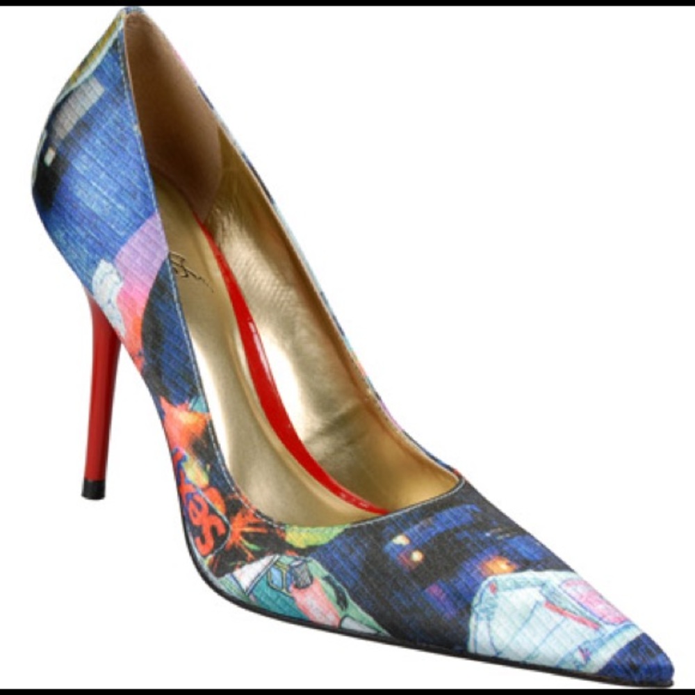 Carlos Santana Pop Art Heels Pumps “ELUDE”